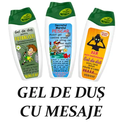 Gel de dus cu mesaje